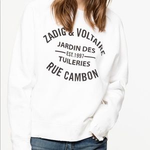 ZADIG & VOLTAIRE White Long sleeve Sweater